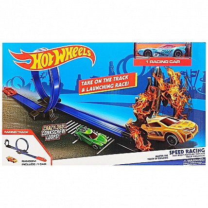 Игровой набор Автотрек "Crazy racing 360" MS35(Blue) 1 машинка в комплекте