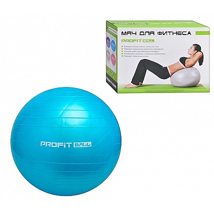 Мяч для фитнеса M 0277, 75 см Синий