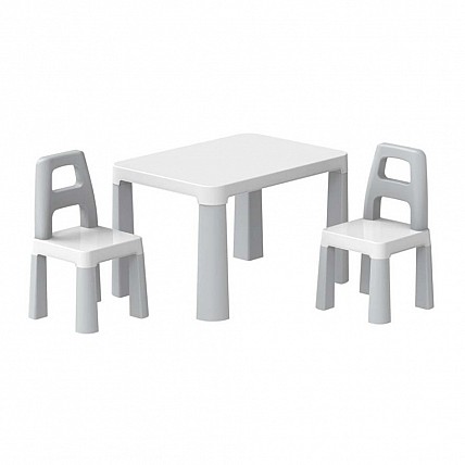 Детский стол с двумя стульями ТехноК 0150TXK светло-серый
