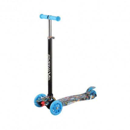 Дитячий самокат 3‑колісний SC25103 (Blue) колеса зі світлом