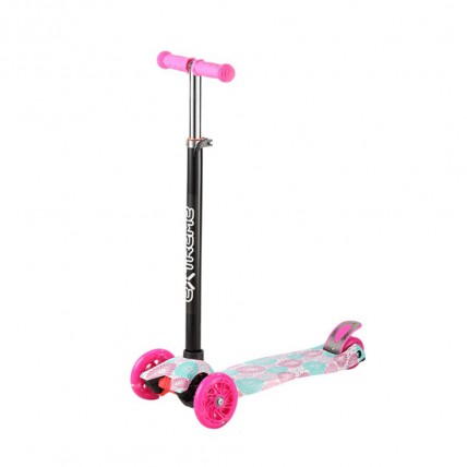 Дитячий самокат 3‑колісний SC25103 (Pink) колеса зі світлом
