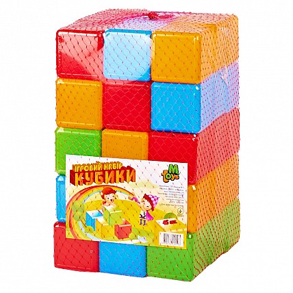 Ігровий набір кольорових кубиків 09065