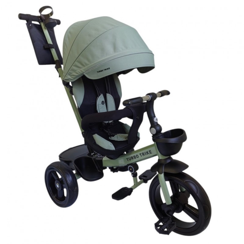 Велосипед детский трехколесный MT 1001-1 Frost Green с родительской ручкой