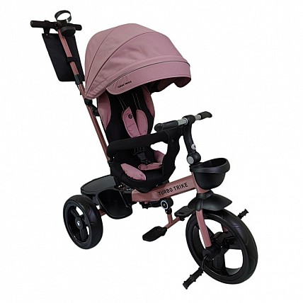 Велосипед детский трехколесный MT 1001-1 Mauve Pink с родительской ручкой