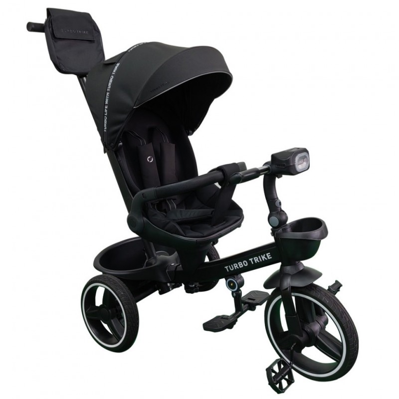 Велосипед детский трехколесный MT 1002-1 Elegant Black с родительской ручкой