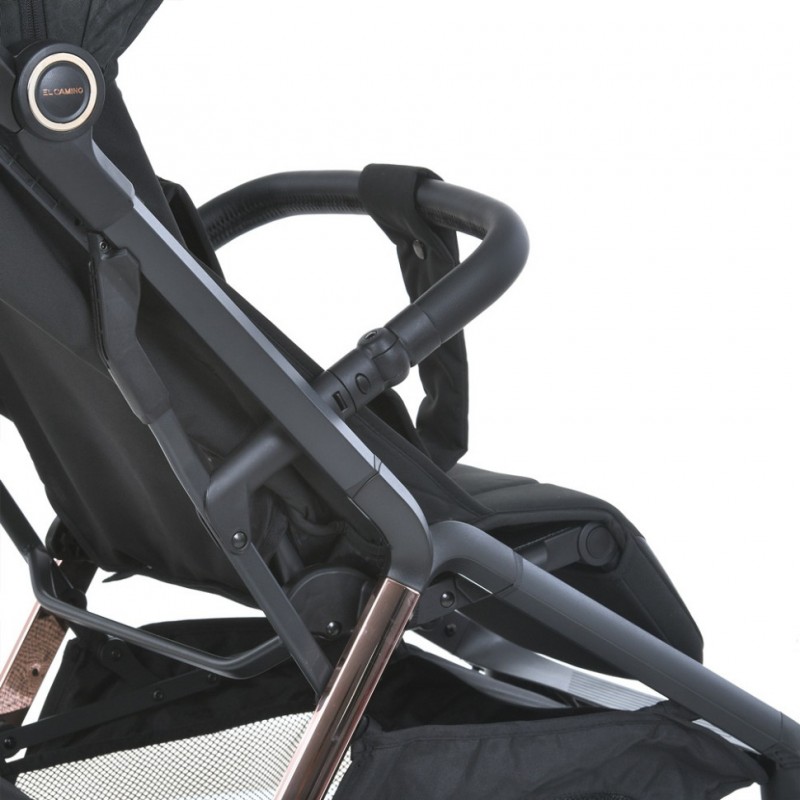 Дитячий прогулянковий візок BEYA ME 1127-G Black Leo