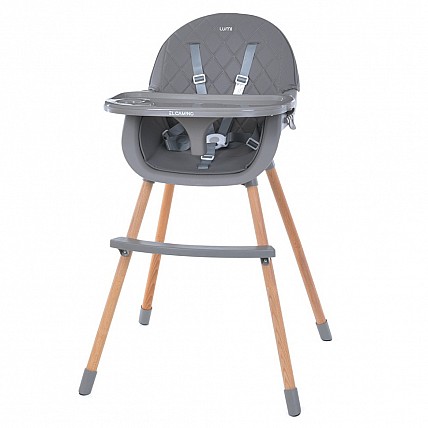 Стульчик для кормления LUMI ME 1111 Gray экокожа
