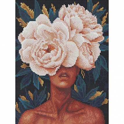 Алмазная мозаика "Цветочная загадка" RDBS7032, 30х40 см