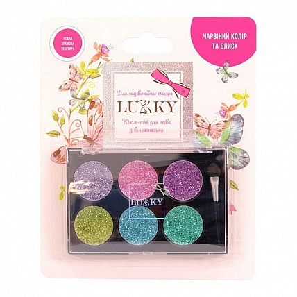 Детский крем-тень для век с блестками T16128 с аппликатором