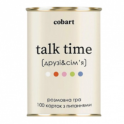 Карточная игра Talk time "Друзья и семья" СS-CG-005, 100 карточек