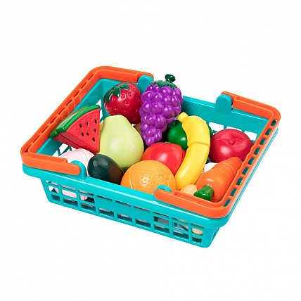 Игровой набор "Овощи-Фрукты на липучках" Battat Lite BT4743Z, 37 предметов