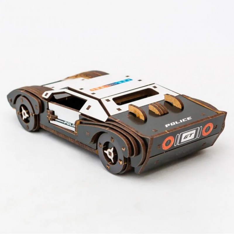 Деревянный 3D конструктор Fast car Gt Puz-26916, 164 детали