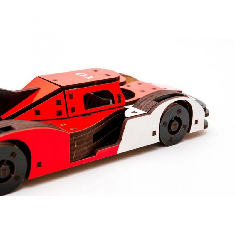 Деревянный 3D конструктор Racing Car Puz-01037, 146 деталей