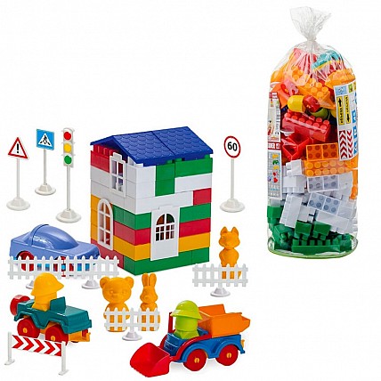 Детский конструктор "Лидер" №4 1-053, 150 крупных деталей