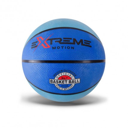 Баскетбольний м'яч Extreme Motion BB1485 № 7, 520 грамм Голубий