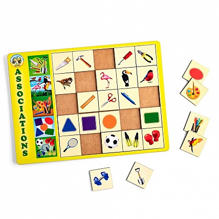 Дерев'яний пазл "Асоціації - 3" Ubumblebees (ПСД100) PSD100