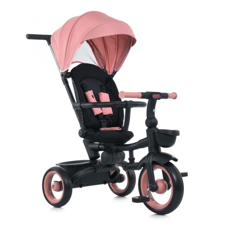 Детский трехколесный велосипед MT 1038 Peach Fuzz, с родительской ручкой