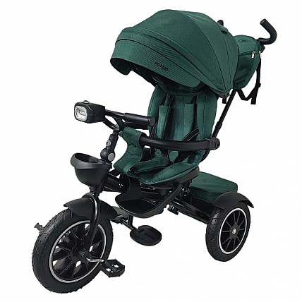 MODENA ME 1193 Зелений дитячий триколісний велосипед з батьківською ручкою