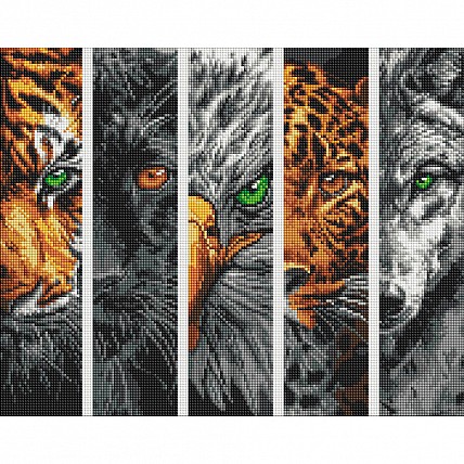 Діамантова мозаїка "Хижаки" AMO8046, 40х50 см