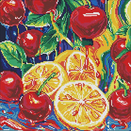 Діамантова мозаїка "Соковита насолода" AMO8252, 40х40 см