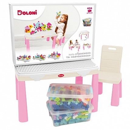 Дитячий набір "Граємо та вчимося" 04660/11 стілець, конструктор