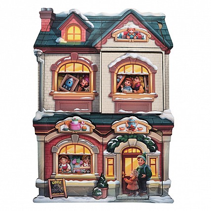 Двошаровий пазл-вкладиш "Магазин іграшок" PSD304 (ПСД304)