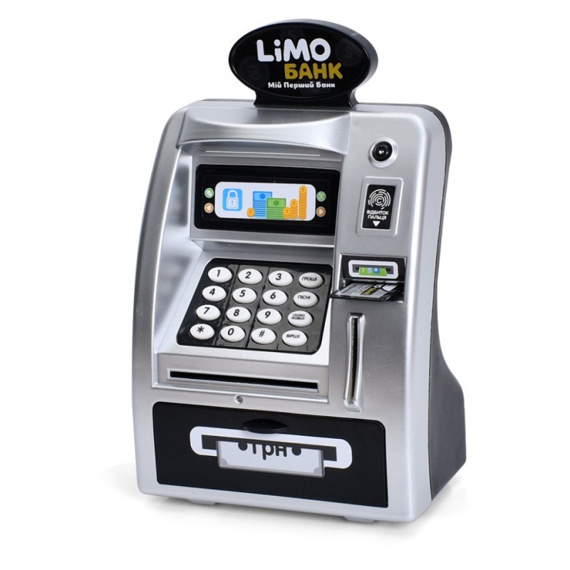Електронна скарбничка-банкомат M 4550-2 I UA (Silver) світлові та звукові ефекти