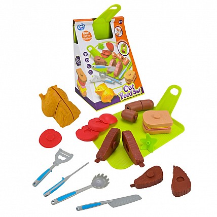 Дитячий набір продуктів "Фаст-фуд" LT8801-8D, овочі, прилади