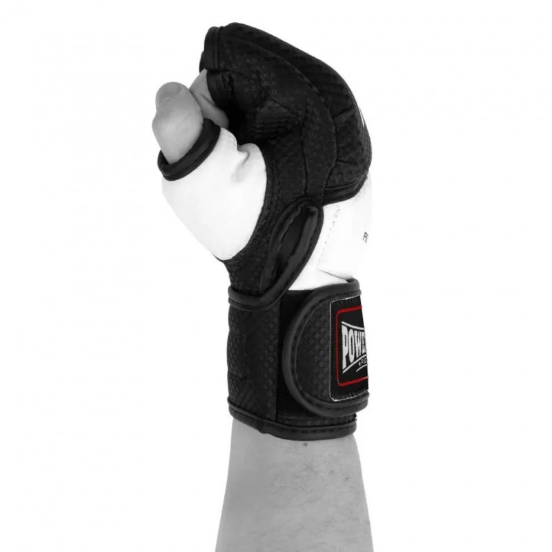 Рукавички для MMA PowerPlay PP_3075_XL_BI/White, Чорні-Білі XL Рукавички для MMA PowerPlay PP_3075_XL_BI/White, Чорні-Білі XL
