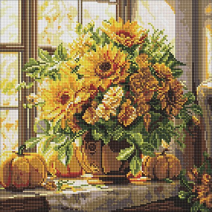 Алмазна мозаїка "Там де сонце" Ідейка AMO8343, 40х40 см