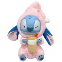 Дитяча м'яка іграшка-брелок "Стич з ковпаком" STITCH(Pink) 26 см