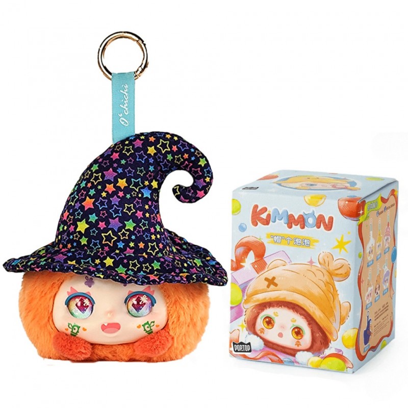 Collectible soft toy with a ring "Cuties in hats" POP TOP 556022 in assortment