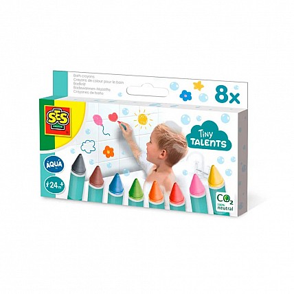 SES Creative 13050S Fun Bath Drawing Kit 8 воскових олівців для ванни