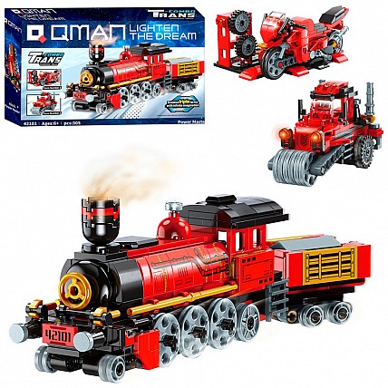 3 в 1 дитячий конструкторський набір Qman 42101Q 305 деталей