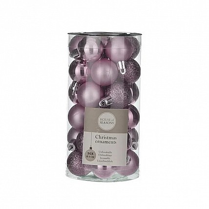 Ялинкові пластикові кульки House of Seasons 8720362101604 30 шт. 3 см