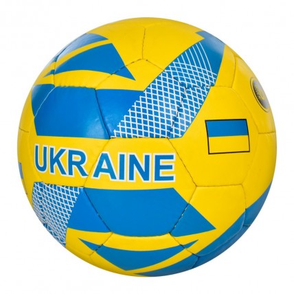 Футбольний м'яч 2500-232 жовто-синій, розмір № 5