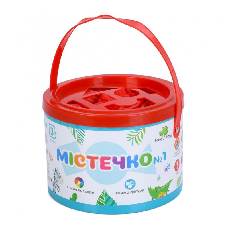 Дитяча дерев'яна іграшка "Містечко №1" Limo Toy MD 0938-1, 24 блоки