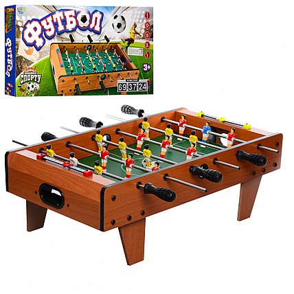 Настільний футбол 2035N на брусах, дерев'яний, 69-37-24 см