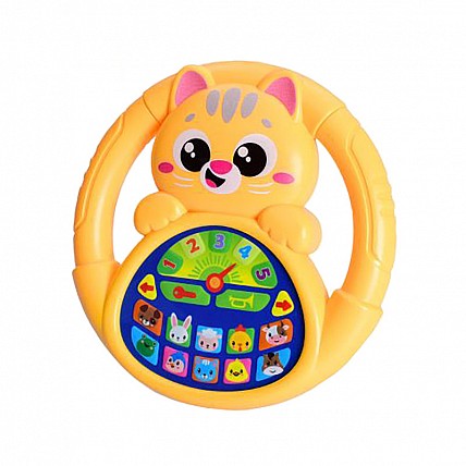 Інтерактивна іграшка кермо "Мандрівник: Ферма" M 6305, 18 см, українська