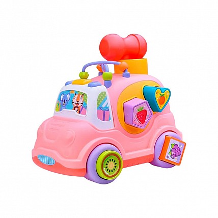 Дитяча навчальна іграшка «Сортер кар» HE0548, музика, легка, 24 см