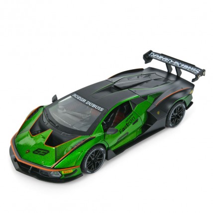 Kids Inertial Car AP-2036(Green) Doors Open, Light and Sound, 1:24, 23cm