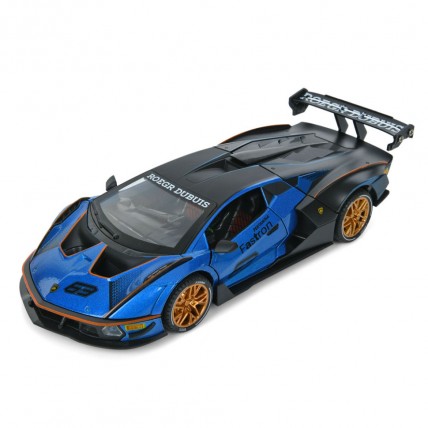 Kids Inertial Car AP-2036(Blue) Doors Open, Light and Sound, 1:24, 23cm