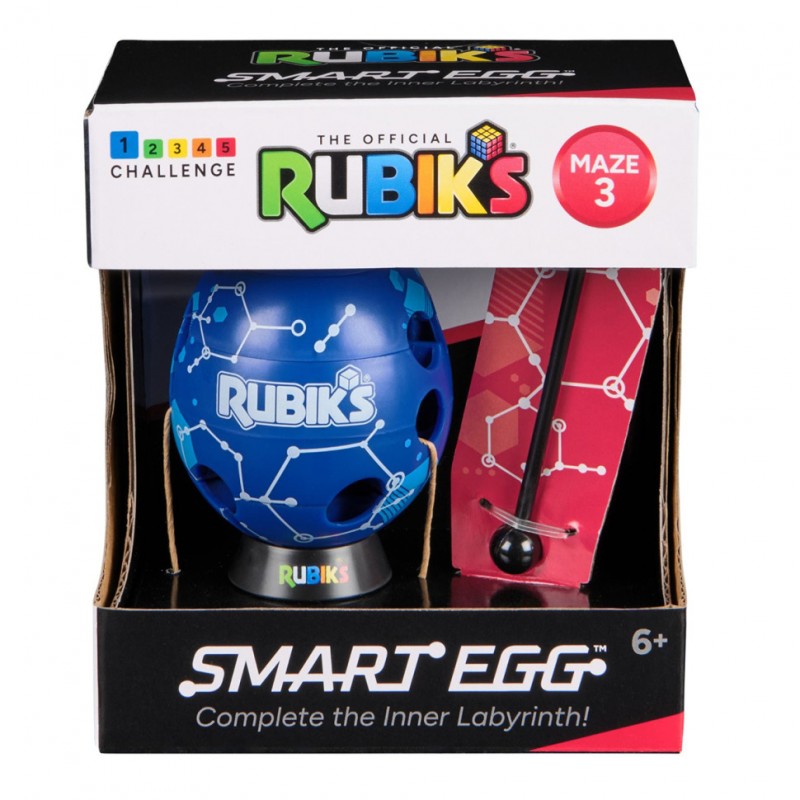Развивающая Головоломка Смарт-яйцо Rubik's 6071681(Blue) палочка, подставка
