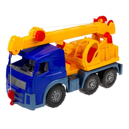 Toy Car Crane 0572 with Retractable Boom Blue