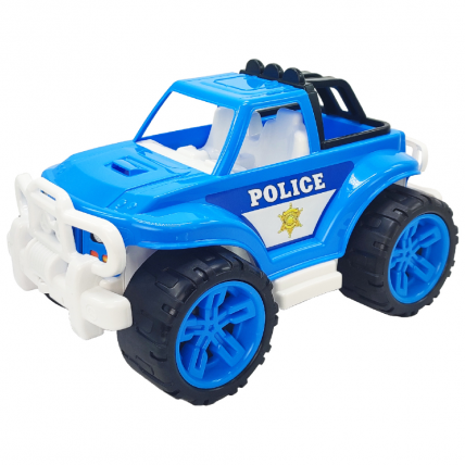 Toy Jeep Police 3558TXK with Open Body Blue