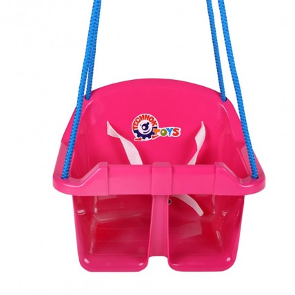 Дитячі гойдалки "Baby" TechnoK 3015TXK до 20 кг Рожевий