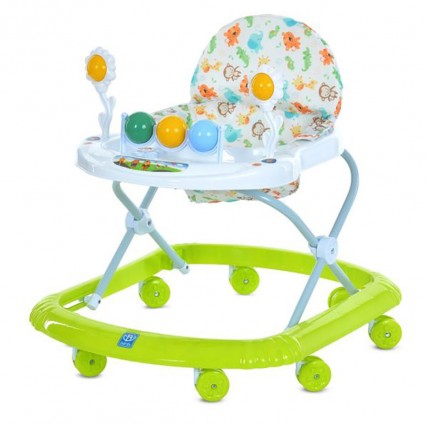 Детские Ходунки M 5033-1(Green) с музыкой, колеса 8 шт
