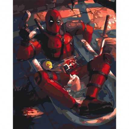 Картина за номерами «Marvel Deadpool» LW3115, 40x50 см