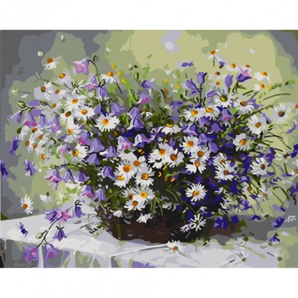 Картина за номерами «Букет ромашок» LW31500, 40x50 см