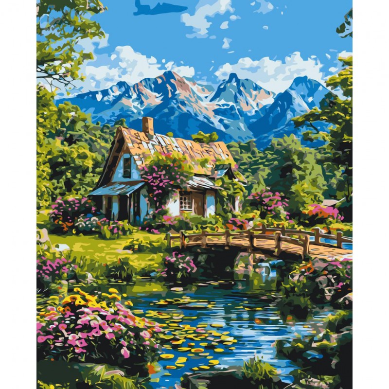 Картина по номерам "Альпийская гармония" LW3492, 40х50 см